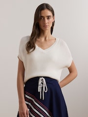 Lauren Ralph Lauren Emari Short Sleeve Knit Jumper - Image 1 of 8