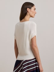Lauren Ralph Lauren Emari Short Sleeve Knit Jumper - Image 2 of 8