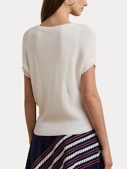Lauren Ralph Lauren Emari Short Sleeve Knit Jumper - Image 5 of 8