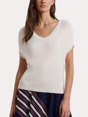 Lauren Ralph Lauren Emari Short Sleeve Knit Jumper - Image 6 of 8