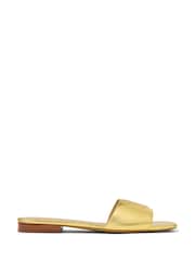 Lauren Ralph Lauren Everley Logo Nappa Leather Slide Sandals - Image 2 of 4