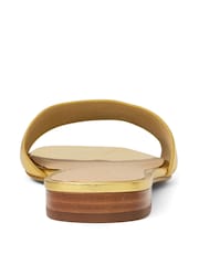Lauren Ralph Lauren Everley Logo Nappa Leather Slide Sandals - Image 3 of 4