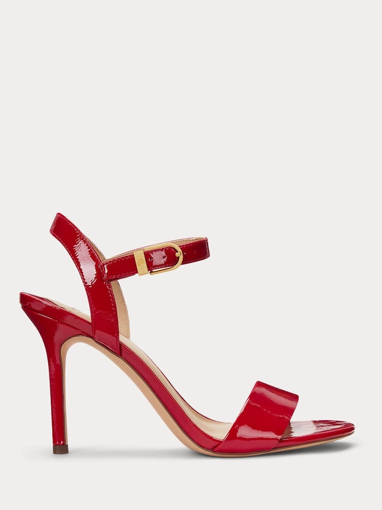 Lauren Ralph Lauren Gwen Nappa Leather Strap Heels - Image 1 of 4