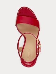 Lauren Ralph Lauren Gwen Nappa Leather Strap Heels - Image 3 of 4