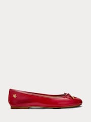 Lauren Ralph Lauren Jayna Soft Nappa Leather Ballet lahki športni copati - Slika 1 iz 4
