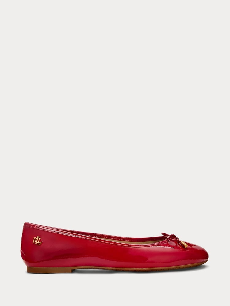 Lauren Ralph Lauren Jayna Soft Nappa Leather Ballet lahki športni copati - Slika 1 iz 4 Lauren Ralph Lauren Jayna Soft Nappa Leather Ballet lahki športni copati - Slika 1 iz 4