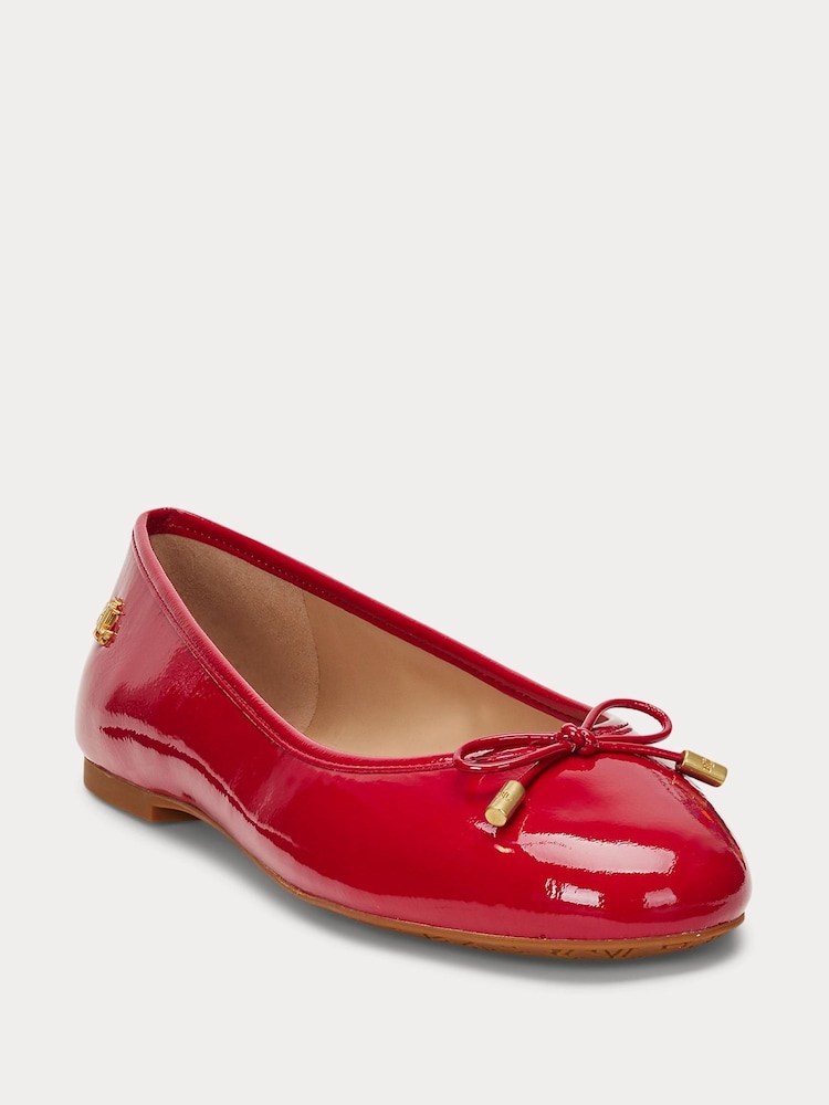 Lauren Ralph Lauren Jayna Soft Nappa Leather Ballet lahki športni copati - Slika 2 iz 4 Lauren Ralph Lauren Jayna Soft Nappa Leather Ballet lahki športni copati - Slika 2 iz 4