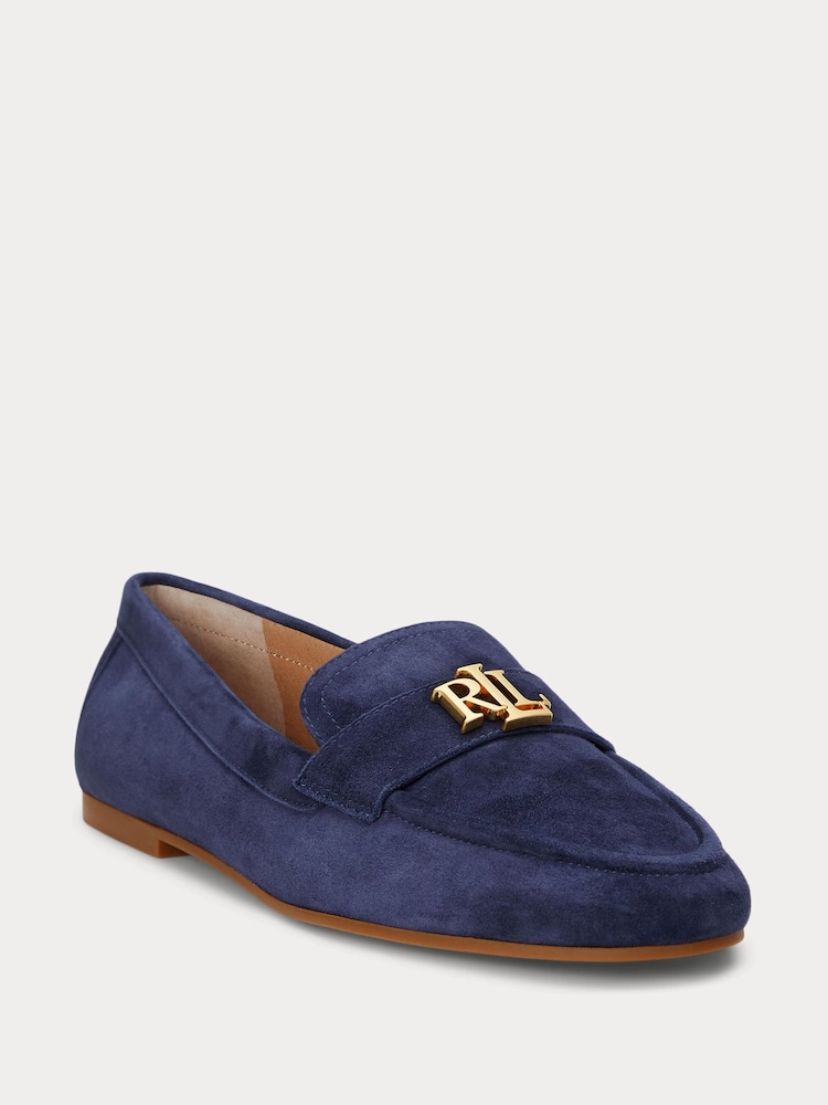 Lauren Ralph Lauren Averi Suede Leather Loafers - Image 1 of 4