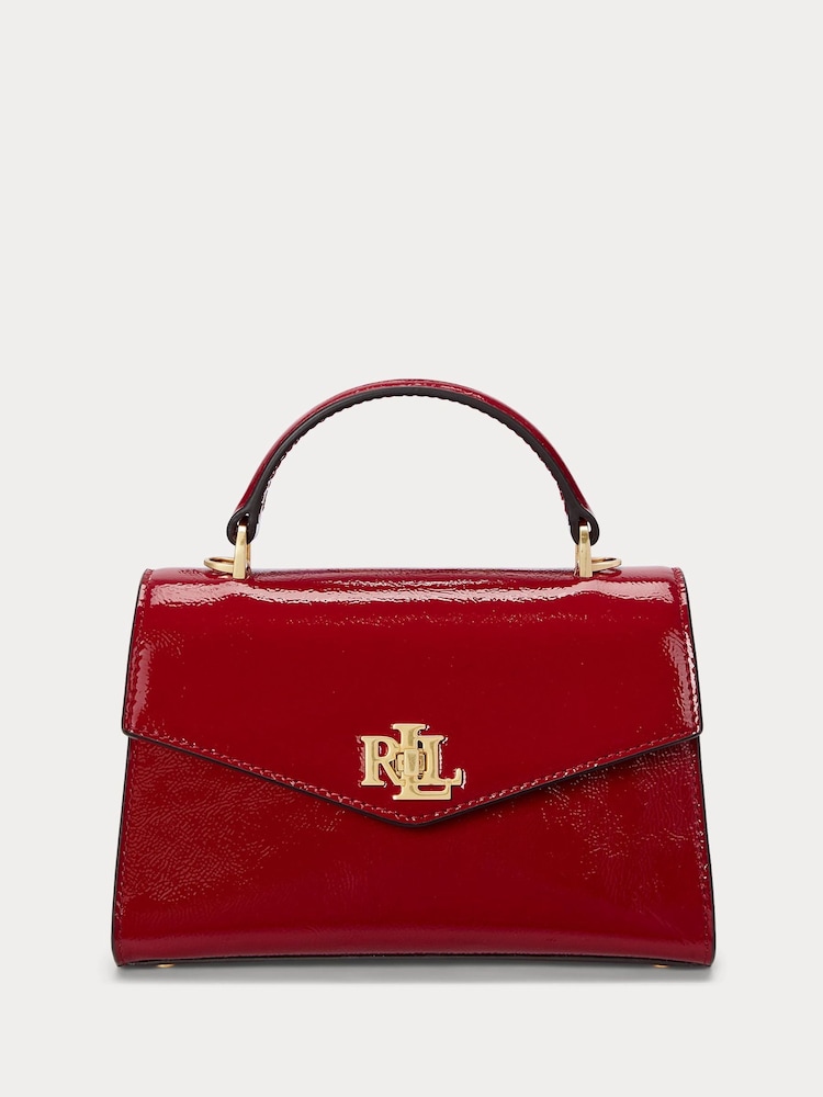 Lauren Ralph Lauren Farrah Top Handle Patent Leather Satchel Bag - Image 1 of 8