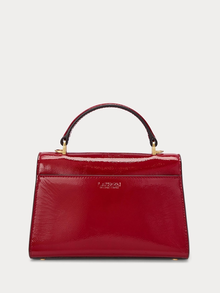 Lauren Ralph Lauren Farrah Top Handle Patent Leather Satchel Bag - Image 2 of 8