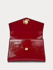 Lauren Ralph Lauren Farrah Top Handle Patent Leather Satchel Bag - Image 4 of 8