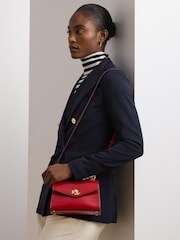 Lauren Ralph Lauren Farrah Top Handle Patent Leather Satchel Bag - Image 8 of 8