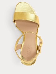 Lauren Ralph Lauren Gwen Nappa Leather Strap Heels - Image 3 of 4