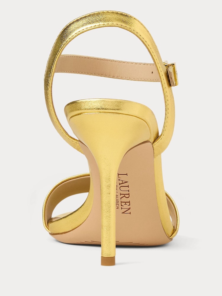 Lauren Ralph Lauren Gwen Nappa Leather Strap Heels - Image 4 of 4
