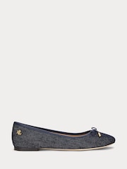 Lauren Ralph Lauren Blue Denim Jayna Flats - Image 2 of 4