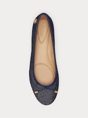 Lauren Ralph Lauren Blue Denim Jayna Flats - Image 3 of 4