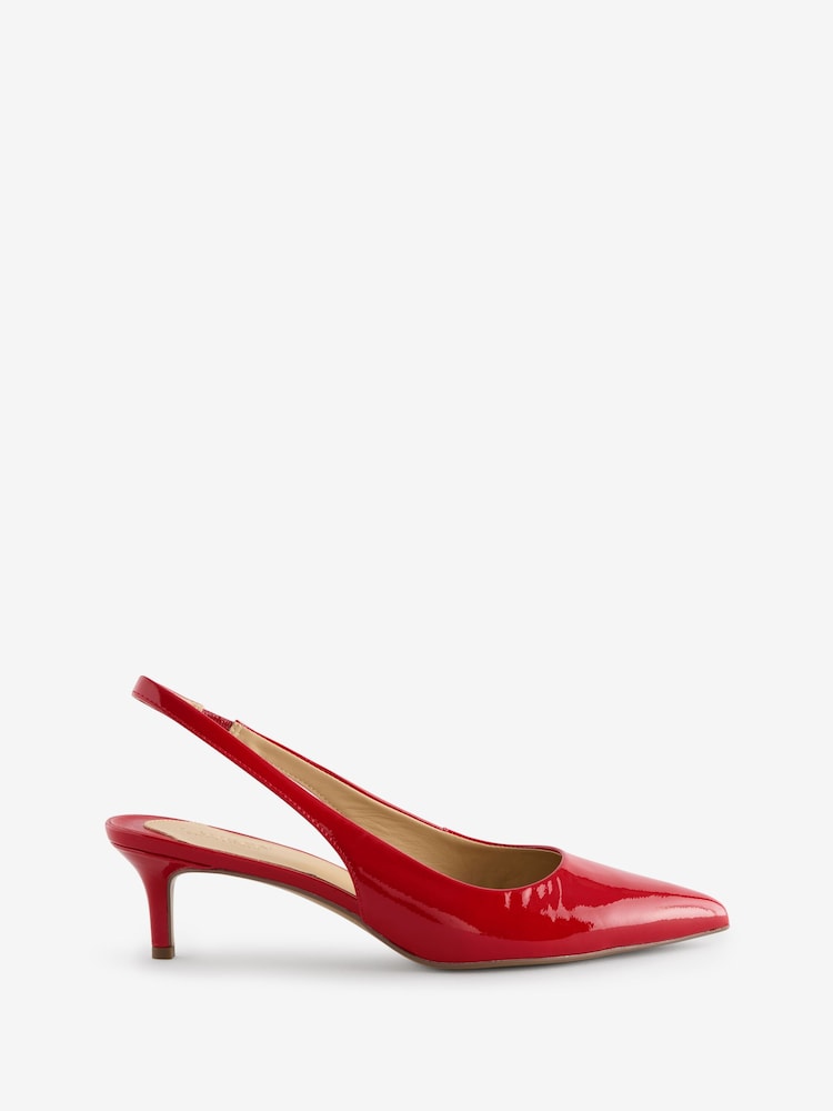 rdeča - Lauren Ralph Lauren Lolah II Leather Slingback Pump Heeled Shoes - Slika 2 iz 5 rdeča - Lauren Ralph Lauren Lolah II Leather Slingback Pump Heeled Shoes - Slika 2 iz 5