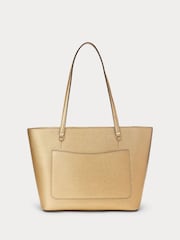 Lauren Ralph Lauren Karly Crosshatch Leather Tote Bag - Image 2 of 6