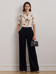 Lauren Ralph Lauren Judy Stretch Cotton Boatneck Top - Image 3 of 5
