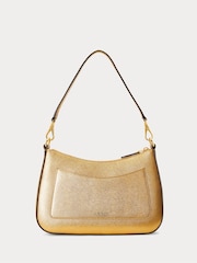 Lauren Ralph Lauren Danni Crosshatch Leather Shoulder Bag - Image 1 of 6