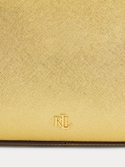 Lauren Ralph Lauren Danni Crosshatch Leather Shoulder Bag - Image 4 of 6
