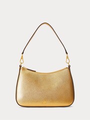 Lauren Ralph Lauren Danni Crosshatch Leather Shoulder Bag - Image 5 of 6