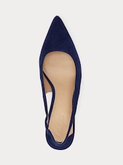 Lauren Ralph Lauren Lolah II Suede Slingback Heeled lahki športni copati čevlji - Slika 3 iz 4