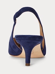 Lauren Ralph Lauren Lolah II Suede Slingback Heeled lahki športni copati čevlji - Slika 4 iz 4