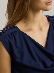 Lauren Ralph Lauren – ärmelloses Top „Priyanne“ mit Wasserfallausschnitt - Bild 4 von 8