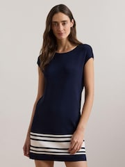 Lauren Ralph Lauren Hadell Stripe Knit Dress - Image 1 of 5