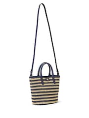 Lauren Ralph Lauren Natural Brie Striped Straw Raffia Tote Bag - Imagen 4 de 8