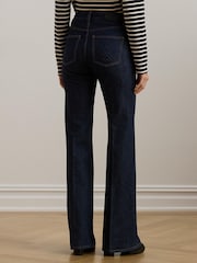 Lauren Ralph Lauren High-Rise Straight Leg Flare Denim Jeans - Image 2 of 6