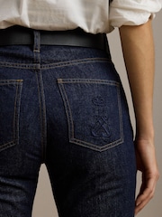 Lauren Ralph Lauren High-Rise Straight Leg Flare Denim Jeans - Image 5 of 6