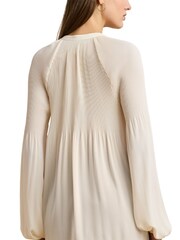Lauren Ralph Lauren Versilla Pleated Georgette Blouse - Image 5 of 8