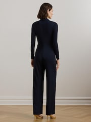 Lauren Ralph Lauren Isanah V-Neck Wide Leg Jumpsuit - Imagen 3 de 7