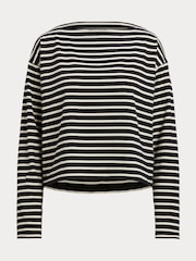 Lauren Ralph Lauren Ronlee Striped Cotton Jersey Boatneck Top - Image 5 of 5
