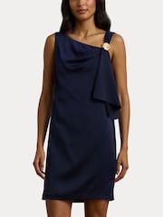 Lauren Ralph Lauren Bagresh Ruffle Bow Cocktail Mini Dress - Изображение 6 из 8