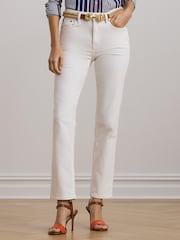 Lauren Ralph Lauren High-Rise Straight Ankle Jeans - Image 1 of 6