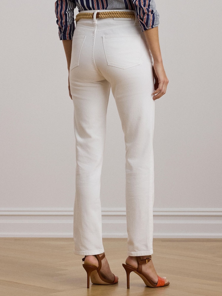 Lauren Ralph Lauren High-Rise Straight Ankle Jeans - Image 2 of 6