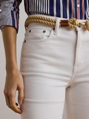 Lauren Ralph Lauren High-Rise Straight Ankle Jeans - Image 5 of 6