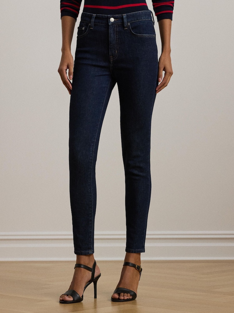 Lauren Ralph Lauren High-Rise Straight Ankle Jeans - Image 1 of 6