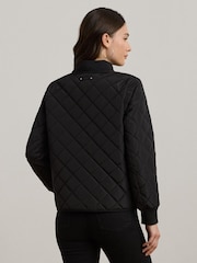 Lauren Ralph Lauren Quilted Bomber Crest Logo Coat - Image 2 of 9