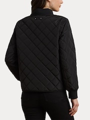 Lauren Ralph Lauren Quilted Bomber Crest Logo Coat - Image 6 of 9