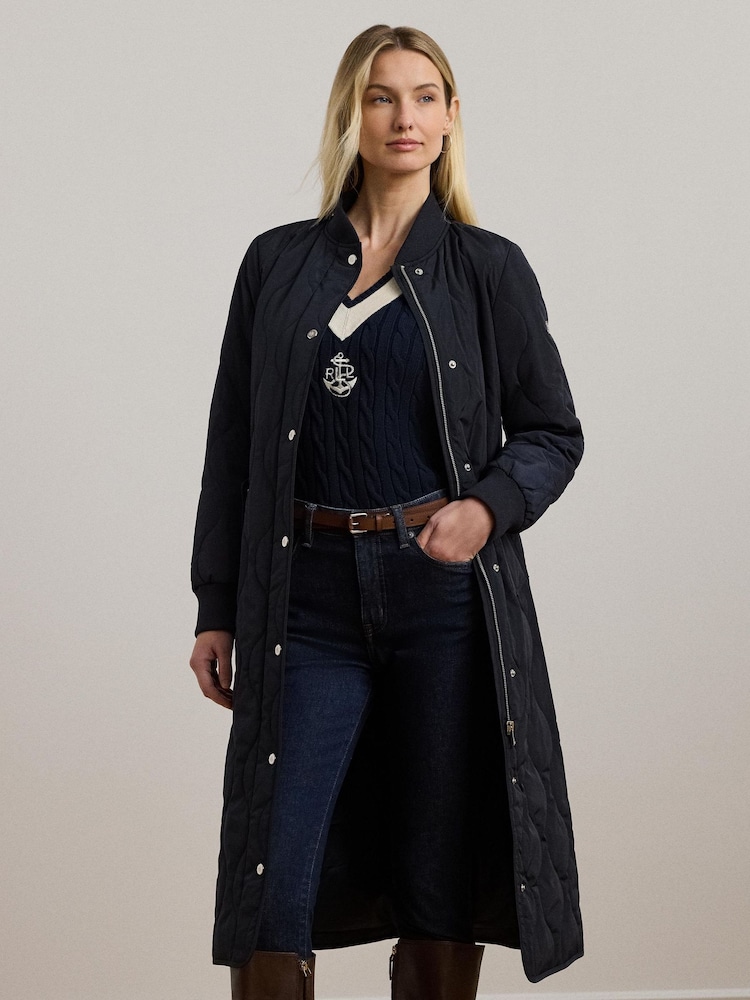 Lauren Ralph Lauren Onion-Quilted Long Jacket - Image 3 of 6
