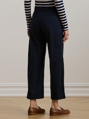 Lauren Ralph Lauren Brienda Twill Wide Leg Trousers - Image 2 of 5