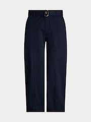Lauren Ralph Lauren Brienda Twill Wide Leg Trousers - Image 5 of 5
