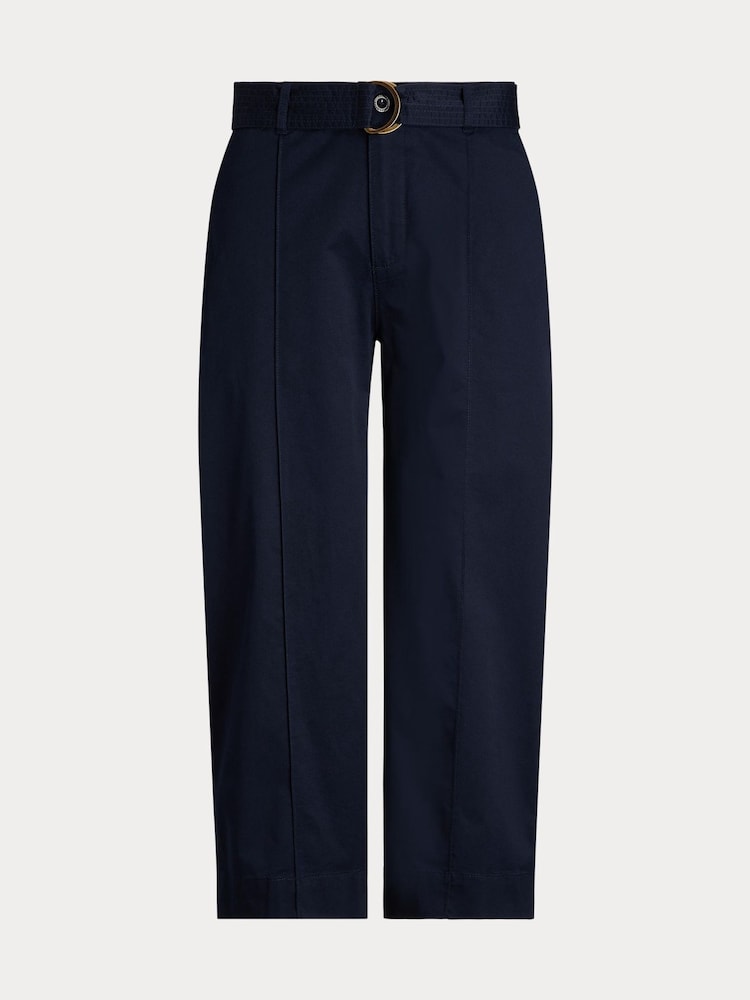 Lauren Ralph Lauren Brienda Twill Wide Leg Trousers - Image 5 of 5