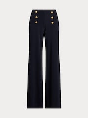 Lauren Ralph Lauren High Waisted Button Detail Trousers - Image 6 of 6