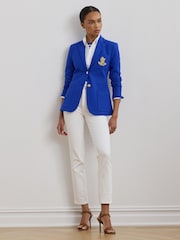 Lauren Ralph Lauren Anfisa Crest Logo Blazer Jacket - Image 2 of 6
