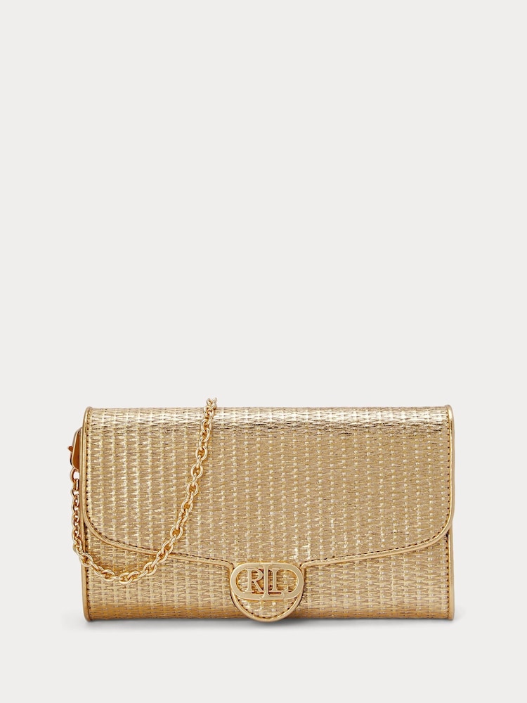 Lauren Ralph Lauren Adair Leather Chain Cross-Body Clutch Bag - Bild 1 von 9